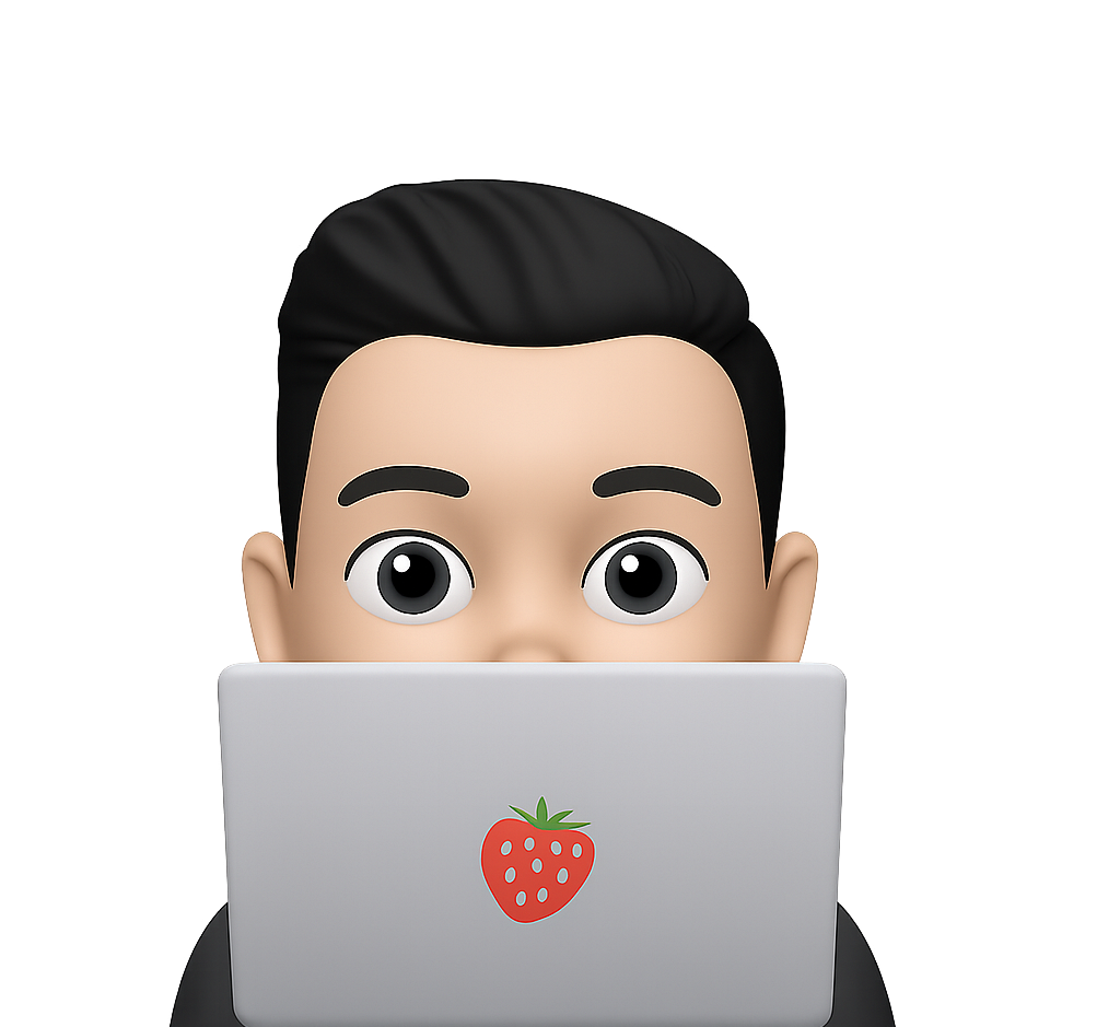 Person peeking from laptop